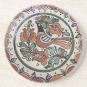 Volkskunst-Vogel Getränkeuntersetzer (Vorne)