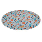 Volkskunst-Waldtier-Muster Schneidebrett (Ecke)