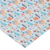 Volkskunst-Waldtier-Muster Tischdecke (Schrägansicht)