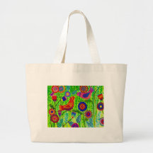 Volkskunst-wiederverwendbare Taschen-Tasche