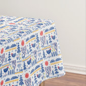 Volkskunst-Winter-Vogel-Muster Tischdecke (Beispiel)