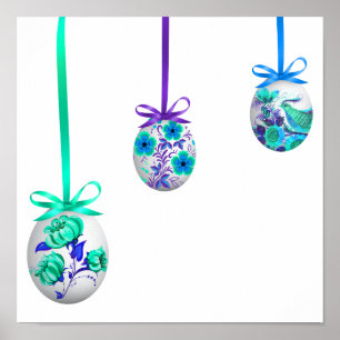 Volkskunsteier (Ukrainisch-inspiriert) Poster