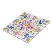 Volkskunstgarten Aquarell Fliese (Seite)