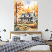 Volkskunsthaus Leinwanddruck (Insitu (Schlafzimmer))