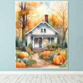 Volkskunsthaus Leinwanddruck (Insitu (Holzboden))