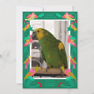 Volkslied Kunst Vögel, Benutzerdefinierte Grussfot Feiertagskarte