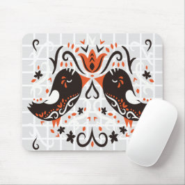 Volkslied Liebesvögel Gitter-Mauspad Mousepad