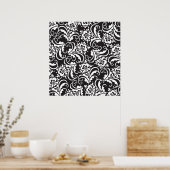 Volksmassen-Blume Poster (Küche)