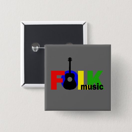 Volksmusik Button (Vorne & Hinten)