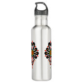 Volksmuster der polnischen Bergbewohner - Parzenic Edelstahlflasche (Rückseite)