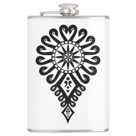 Volksmuster der polnischen Bergbewohner - Parzenic Flachmann (Vorderseite)