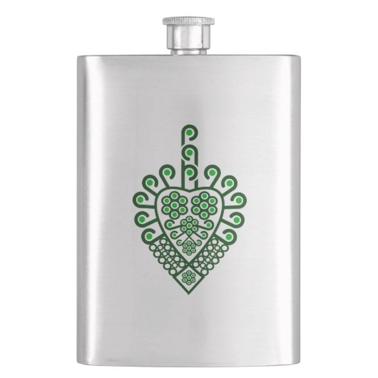 Volksmuster der polnischen Bergbewohner - Parzenic Flachmann (Vorderseite)