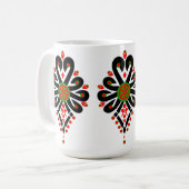 Volksmuster der polnischen Bergbewohner - Parzenic Kaffeetasse (Vorderseite Links)