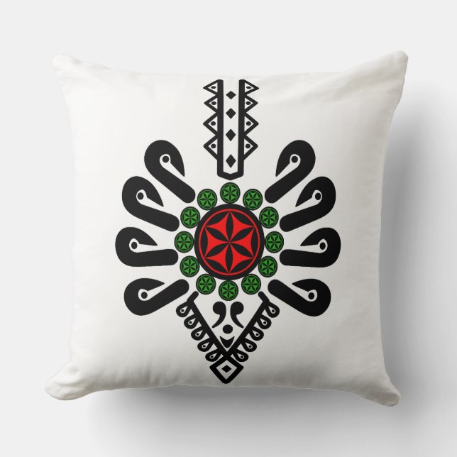 Volksmuster der polnischen Bergbewohner - Parzenic Kissen (Vorderseite)