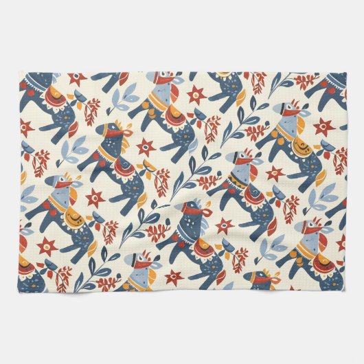 Volksmuster Geschirrtuch (Horizontal)