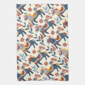 Volksmuster Geschirrtuch (Vertikal)