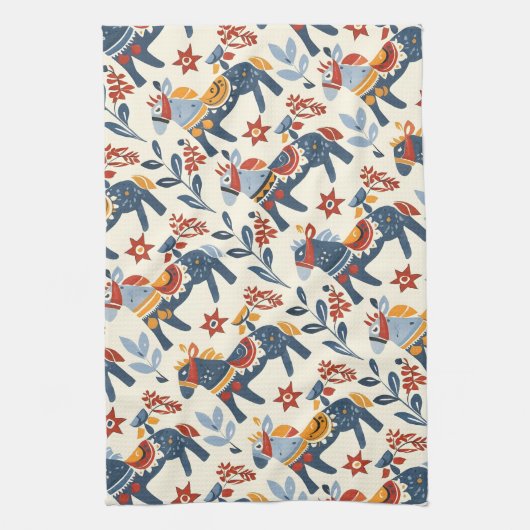 Volksmuster Geschirrtuch (Vertikal)