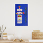 Volksmutter mit Kind - Matchbox-Druck - Tschechisc Poster (Küche)