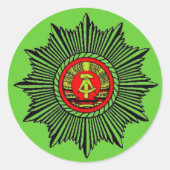 Volkspolizei Runder Aufkleber (Vorderseite)