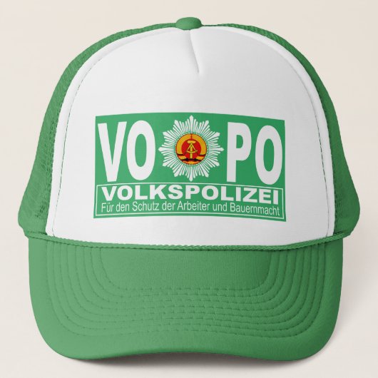 VOLKSPOLIZEI TRUCKERKAPPE (Vorderseite)
