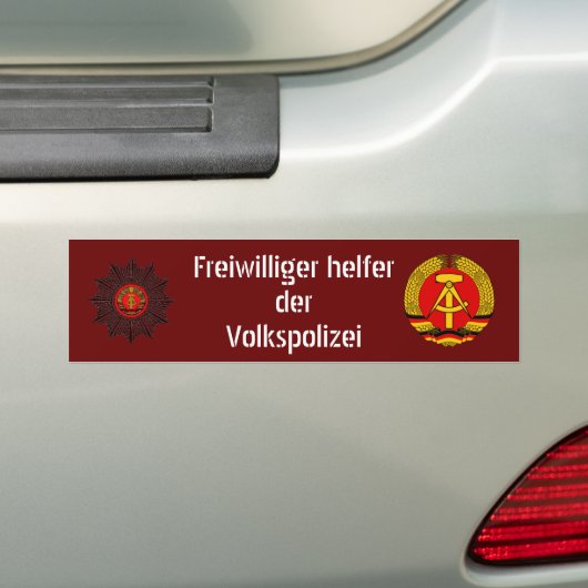 Volkspolizeis Helfer Autoaufkleber (Auf Auto)