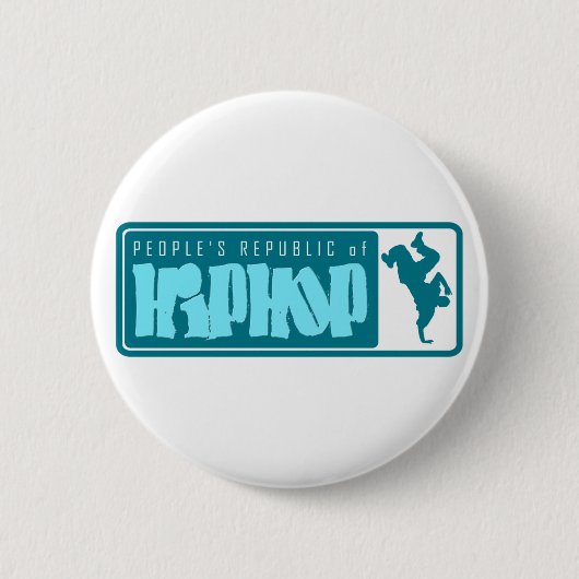 Volksrepublik des Hip-Hop Button (Vorderseite)