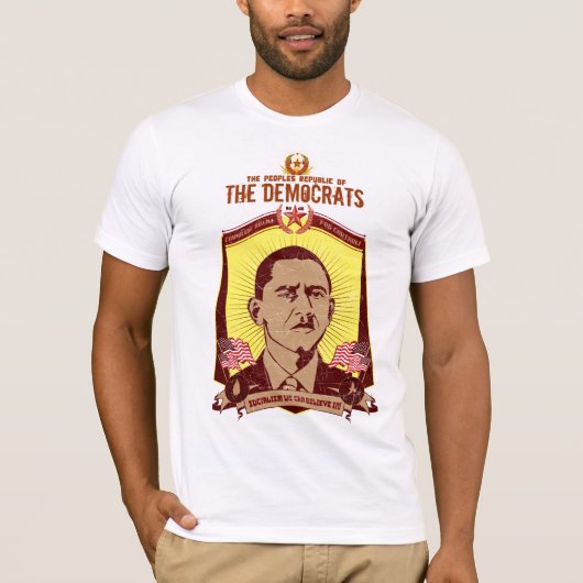 Volksrepublik des Shirts Demokraten Obama (Vorderseite)