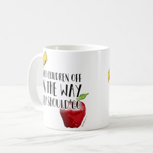 Volksschule-Lehrer-Kaffee-Tasse Kaffeetasse (Vorderseite Links)