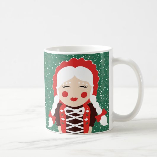 VolksTasse sankt-Frau-Klaus Snowy Happy Holidays Kaffeetasse (Rechts)