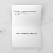 Volkstrauertag Dankeskarte (Innenseite)