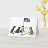 Volkstrauertag-Katzen-Gruß-Karte Karte (Gelbe Blume)