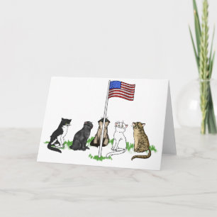 Volkstrauertag-Katzen-Gruß-Karte Karte