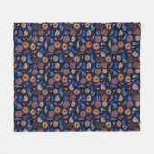 Volkstümlich Rustikale Blumen Fleecedecke (Vorderseite (Horizontal))
