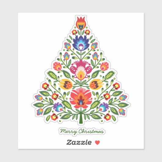 Volksverzauberung: Weihnachtsbaum Aufkleber (Blatt)