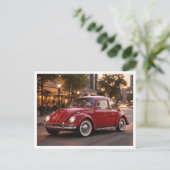 Volkswagen Beetle Postkarte (Stehend Vorderseite)