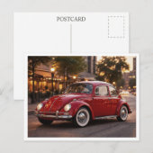 Volkswagen Beetle Postkarte (Vorne/Hinten)