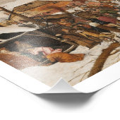 Volkszählung in Bethlehem Fotodruck (Ecke)