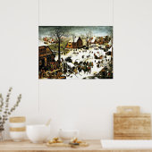 Volkszählung in Bethlehem, Pieter Bruegel, der ält Poster (Küche)