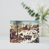 Volkszählung in Bethlehem Postkarte (Stehend Vorderseite)