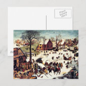 Volkszählung in Bethlehem Postkarte (Vorne/Hinten)