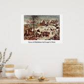 Volkszählung in Bethlehem von Bruegel A. Pieter Poster (Küche)