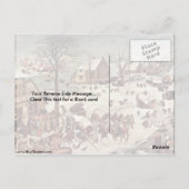 Volkszählung in Bethlehem von Bruegel A. Pieter Postkarte (Rückseite)