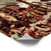 Volkszählung in Bethlehem von Bruegel D. Ä. Pieter Poster (Ecke)