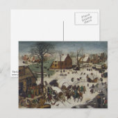 Volkszählung in Bethlehem von Pieter Bruegel Postkarte (Vorne/Hinten)