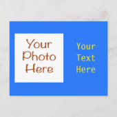 Voll anpassbare Basispokarte Postkarte (Vorderseite)