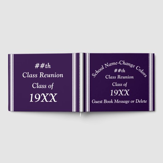 Voll anpassbare Class Wiedersehen Guest Books, Gästebuch (Voll)