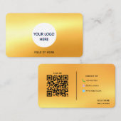 Voll anpassbare Gold Business Card Visitenkarte (Vorne/Hinten)