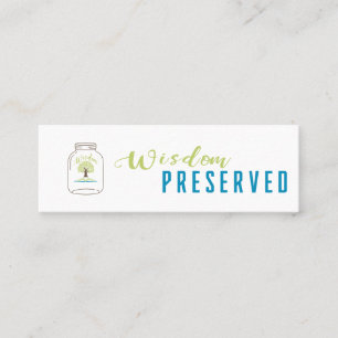 Voll anpassbare Mini-Karte, 3,0" x 1,0" Visitenkar Mini Visitenkarte