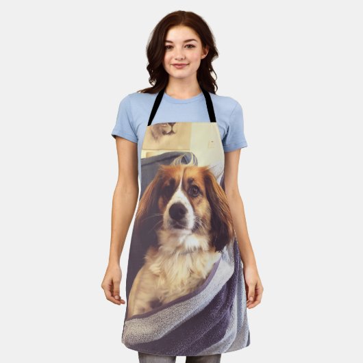 Voll anpassbarer Hund Schürze (Getragen)