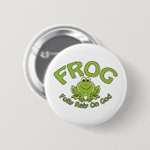 Voll auf Gott Button (Vorne & Hinten)